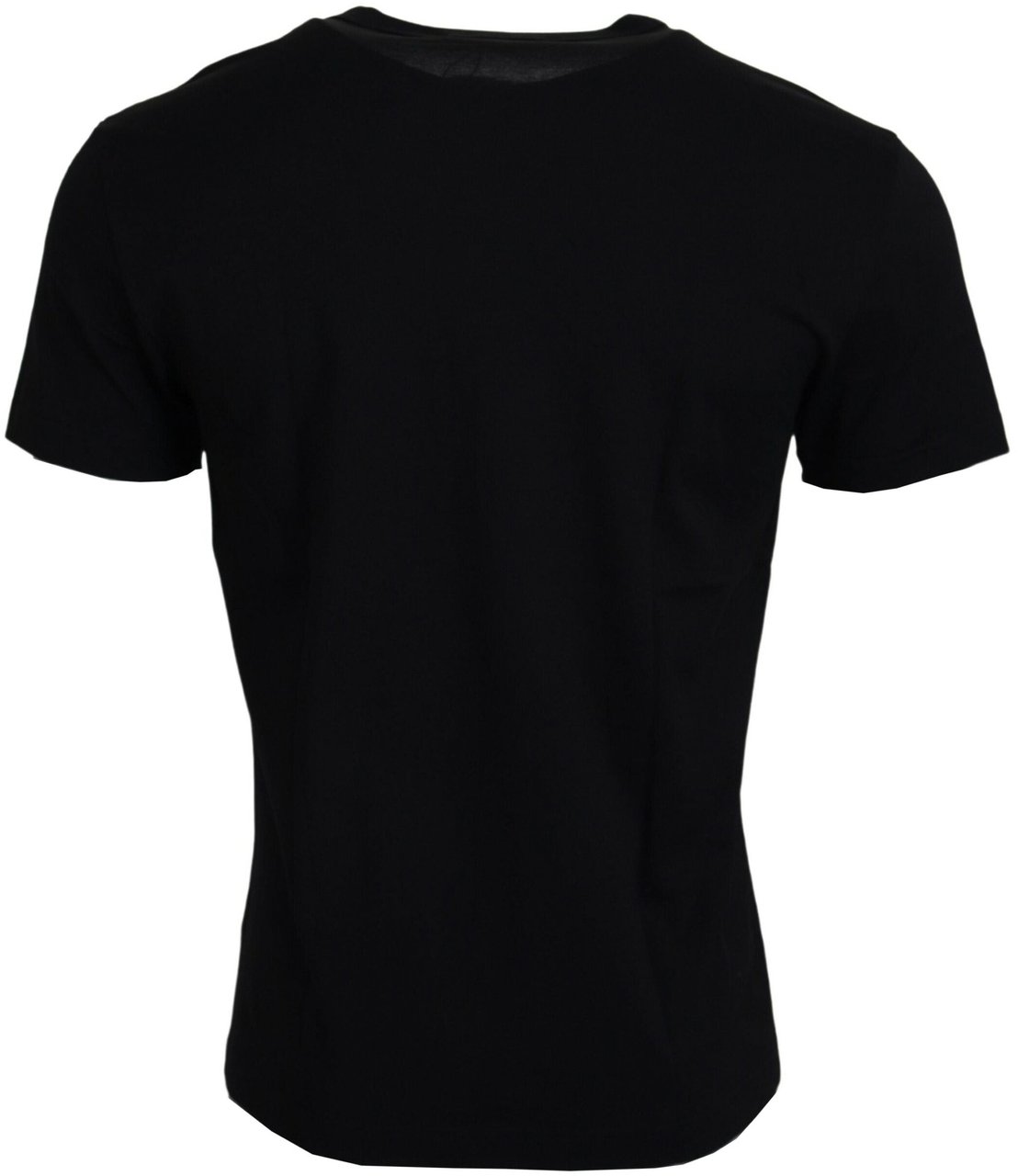 Dolce & Gabbana Black Sneak Peek Cotton Short Sleeve T-shirt Zwart