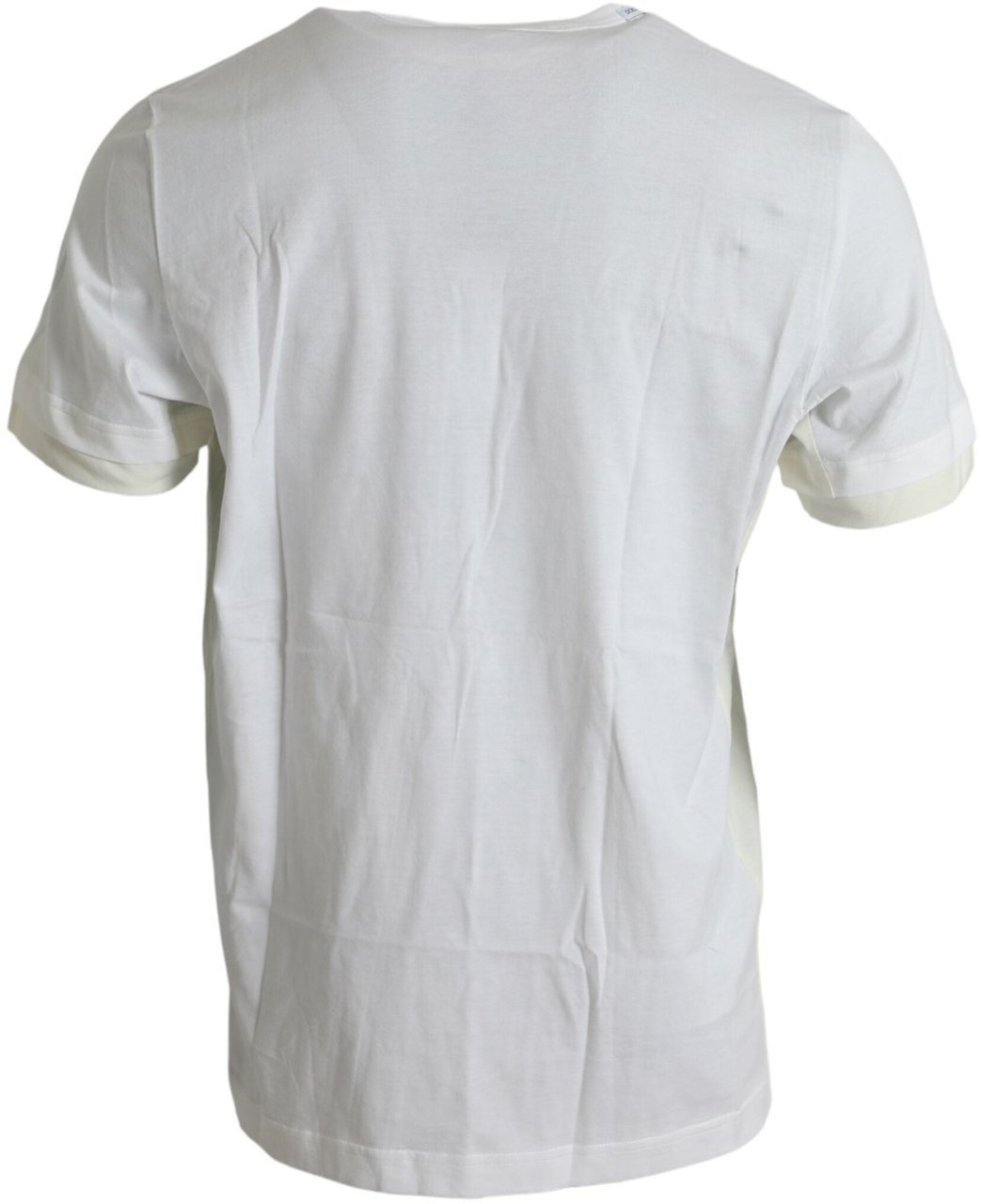 Dolce & Gabbana White Cotton Pocket Short Sleeves T-shirt Wit