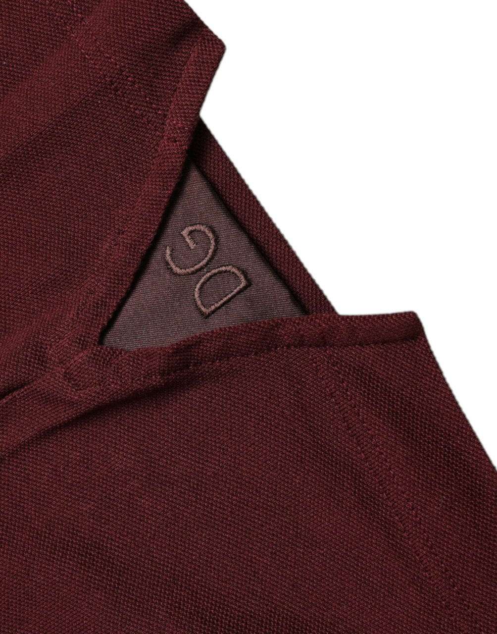 Dolce & Gabbana Maroon Collared Short Sleeves Polo T-shirt Zwart