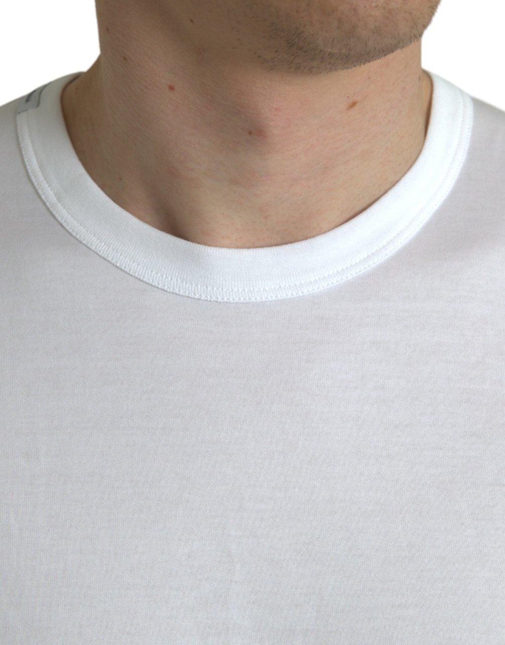 Dolce & Gabbana White Logo Crew Neck Short Sleeves T-shirt Wit