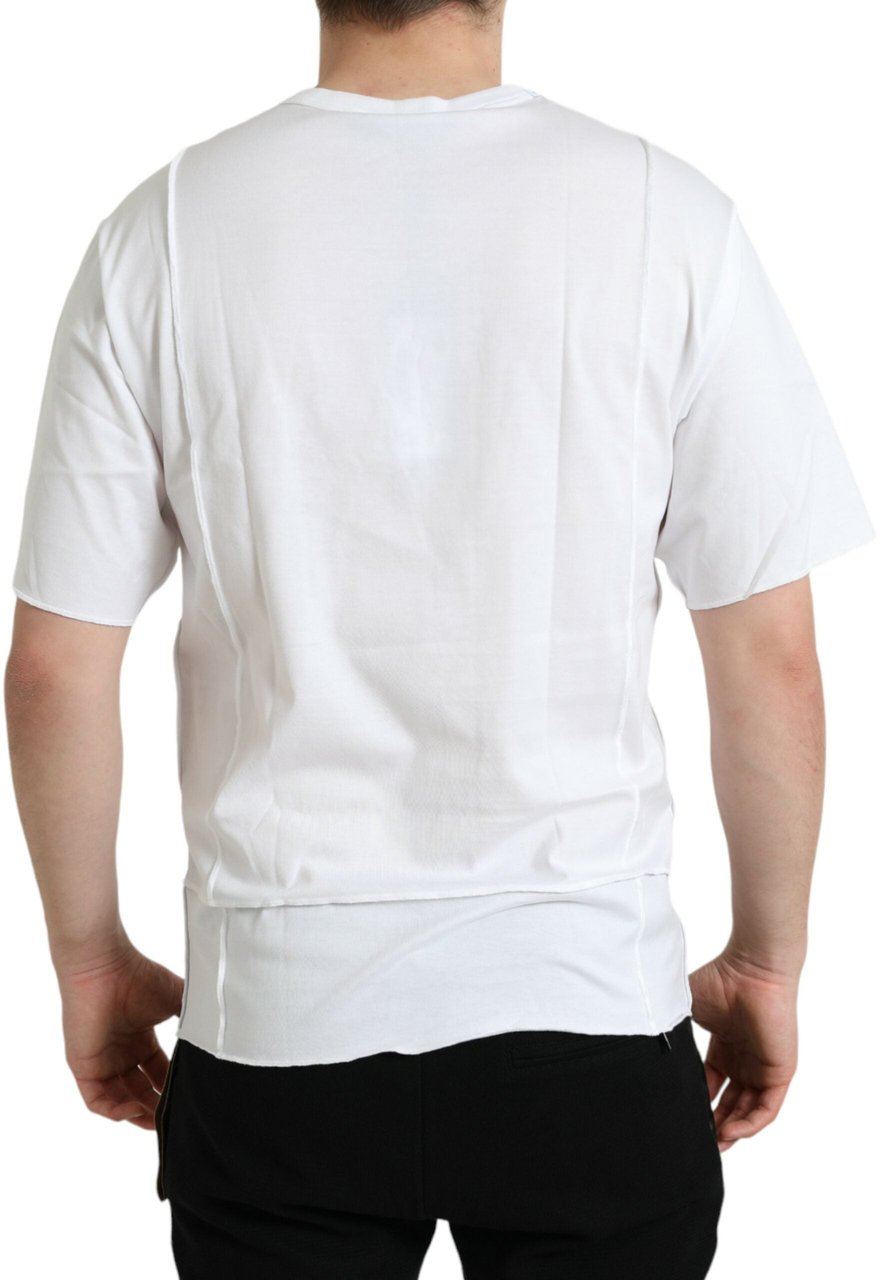 Dolce & Gabbana White Logo Crew Neck Short Sleeves T-shirt Wit