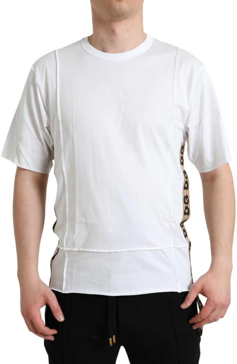Dolce & Gabbana White Logo Crew Neck Short Sleeves T-shirt Wit