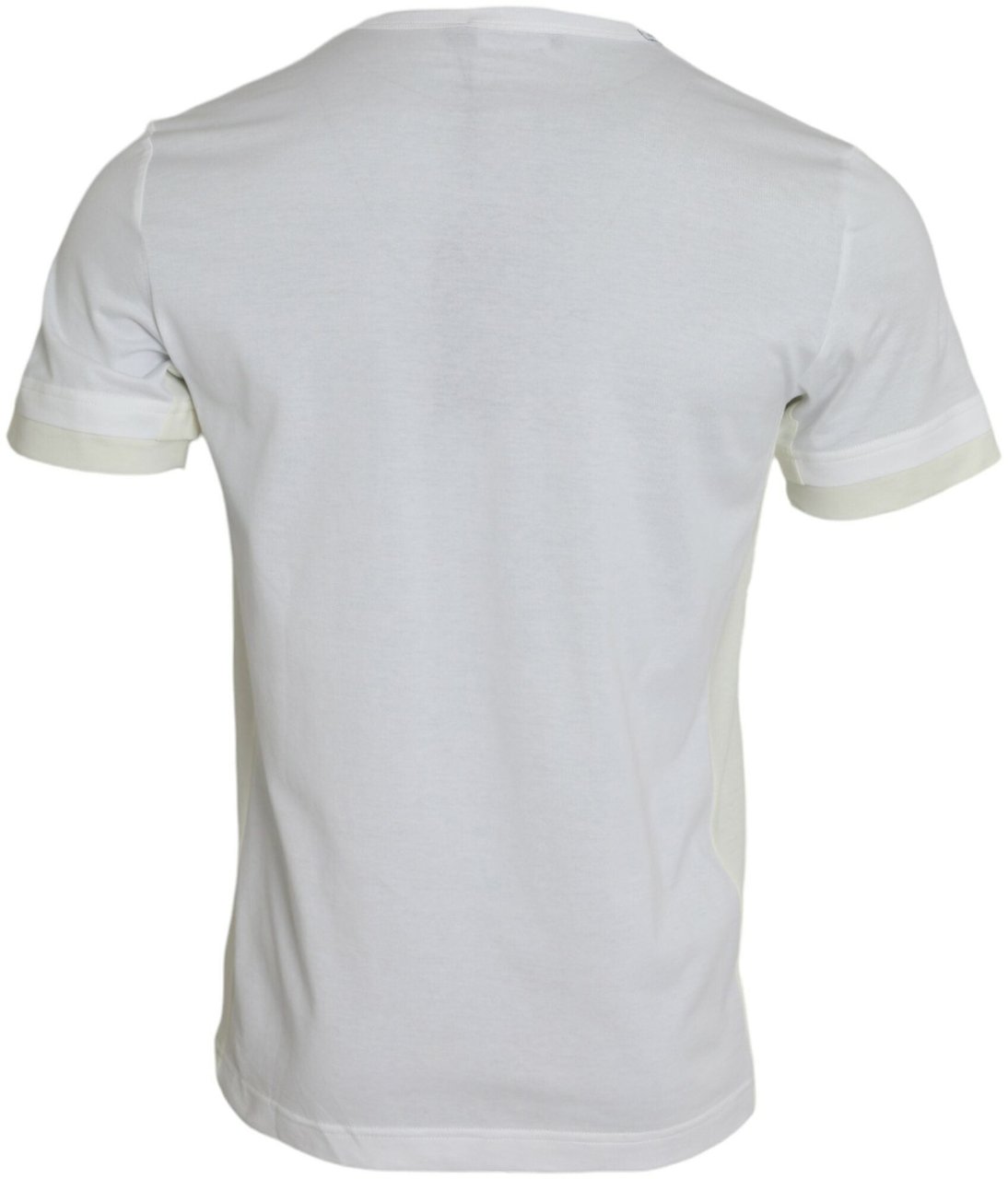 Dolce & Gabbana White Cotton Pocket Short Sleeves T-shirt Wit