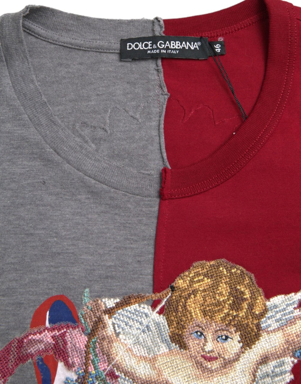 Dolce & Gabbana Multicolor Graphic Short Sleeve T-shirt Divers