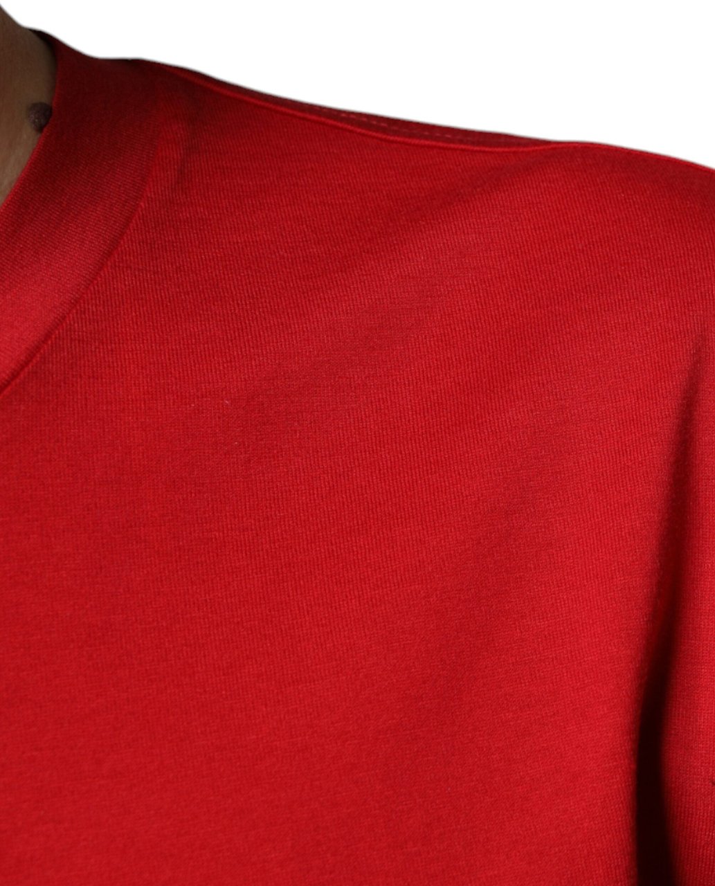 Dolce & Gabbana Red Cotton DG Logo Print Crew Neck T-shirt Rood