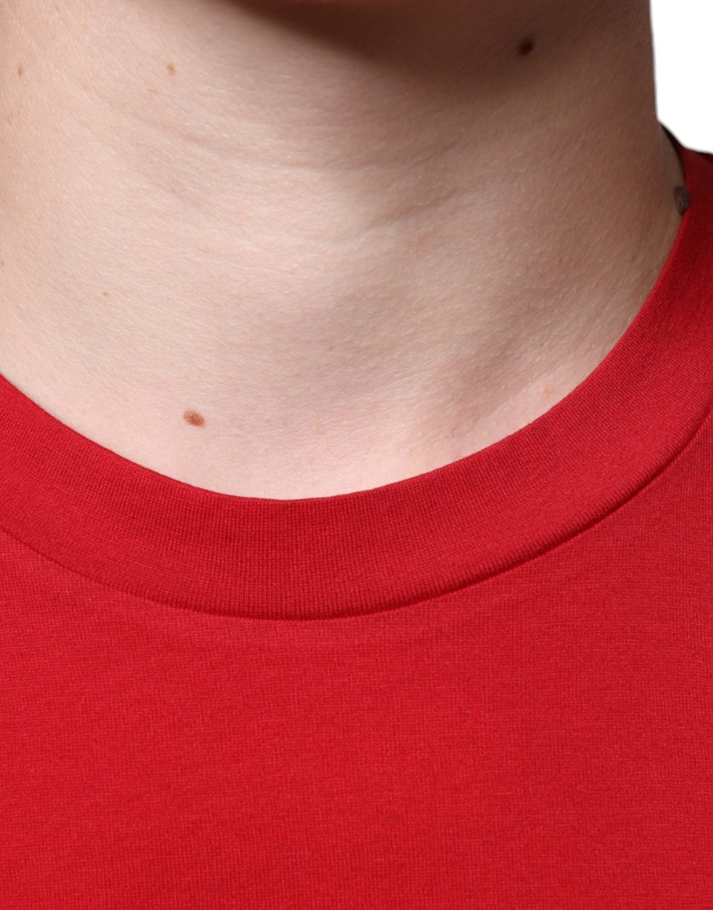 Dolce & Gabbana Red Cotton DG Logo Print Crew Neck T-shirt Rood