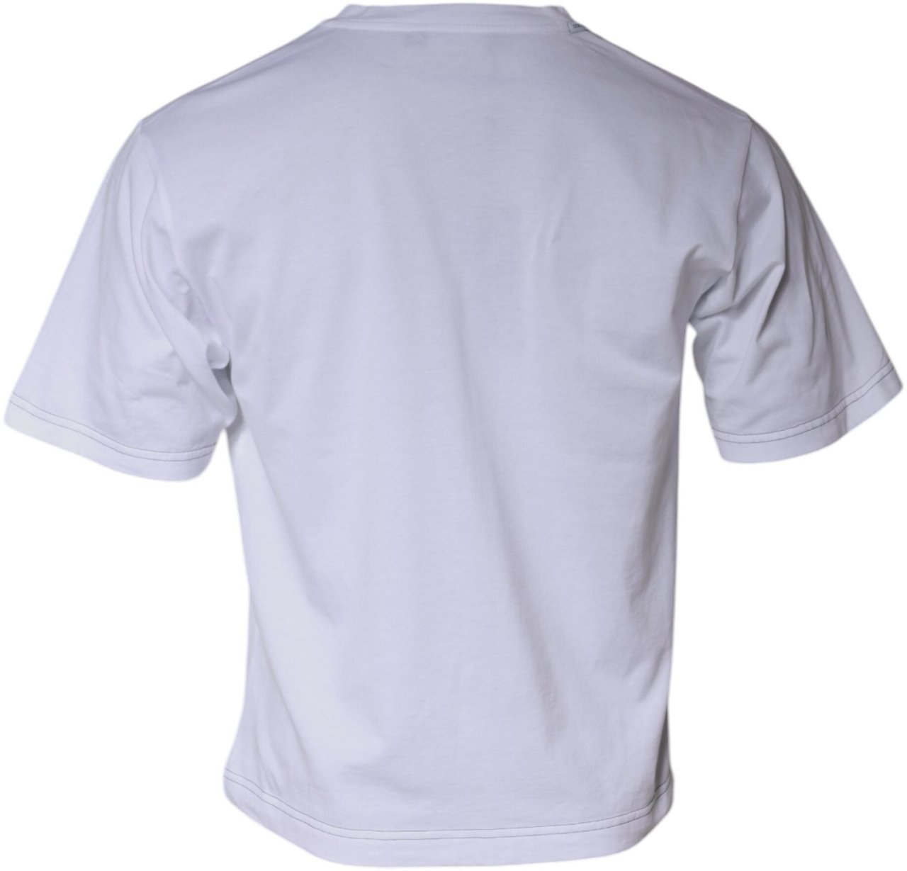 Dolce & Gabbana White DG Logo Cotton Shorts Sleeves T-shirt Wit