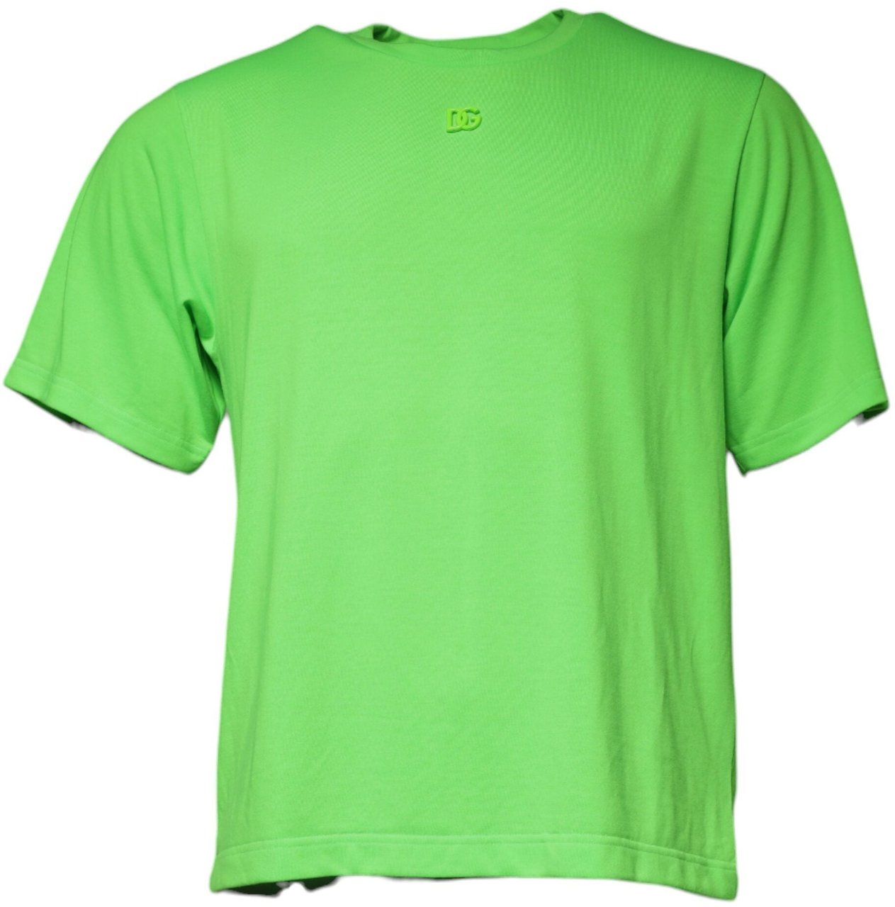Dolce & Gabbana Green Logo Round Neck Short Sleeves T-shirt Roze