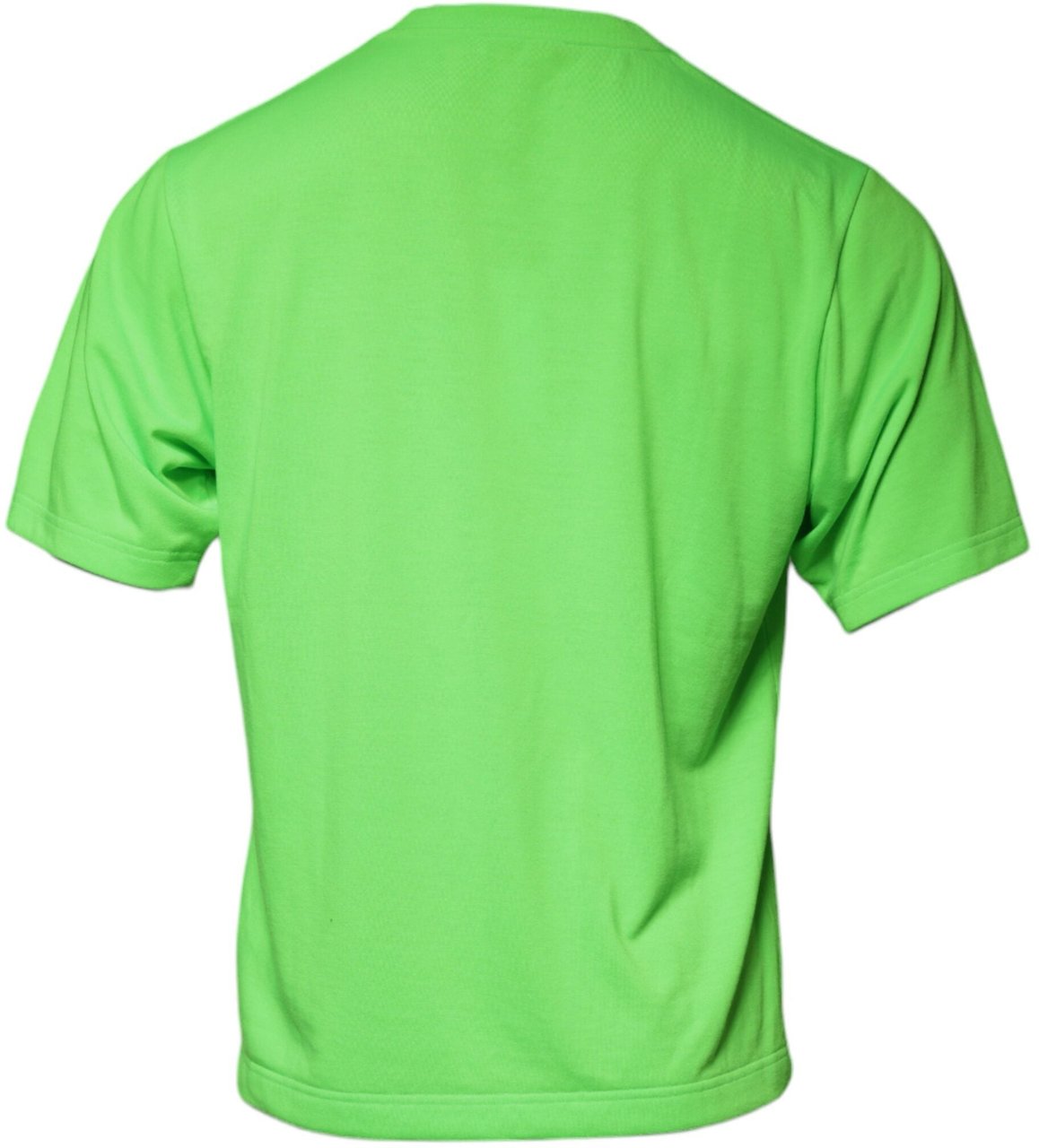 Dolce & Gabbana Green Logo Round Neck Short Sleeves T-shirt Roze