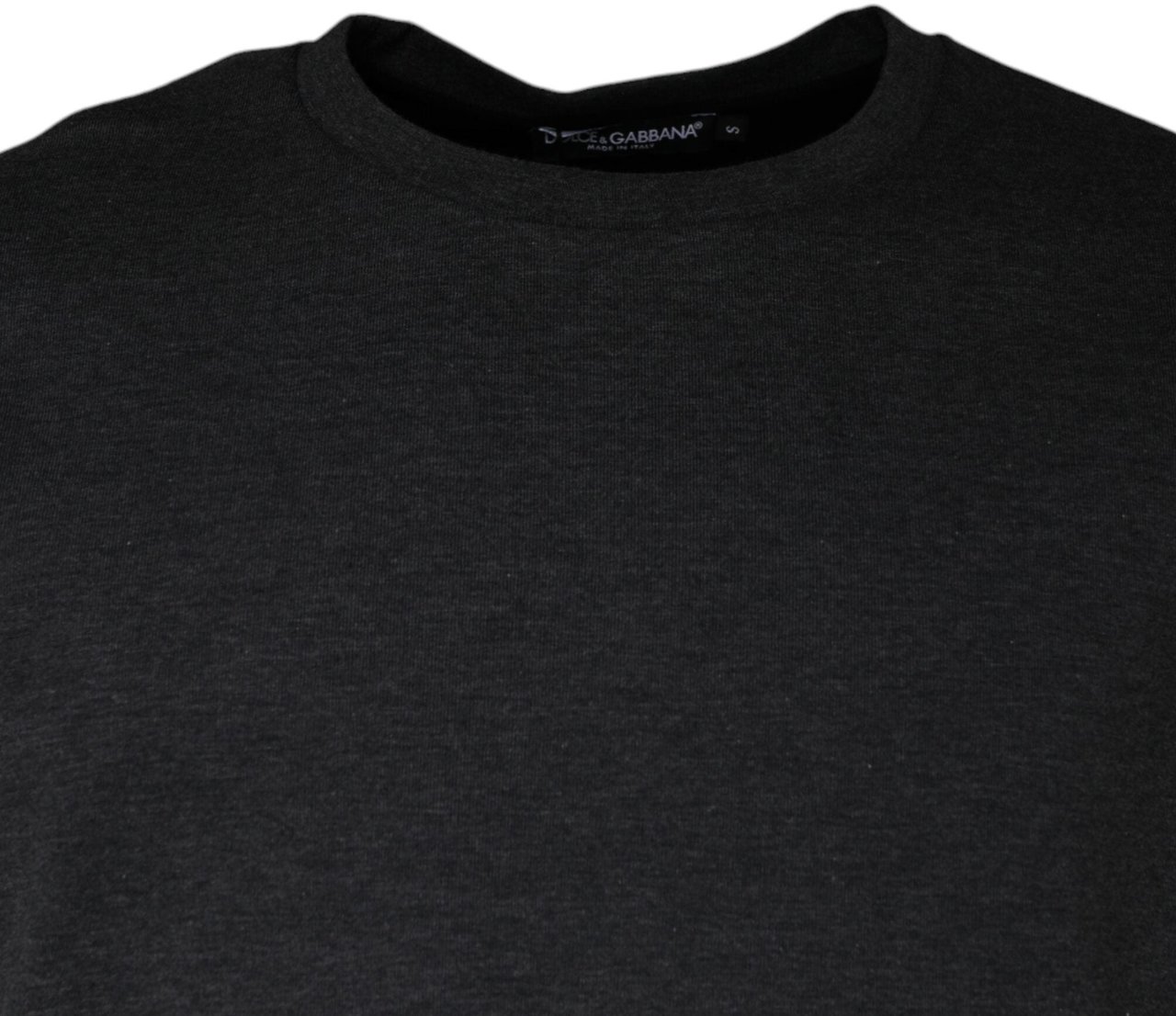 Dolce & Gabbana Dark Gray Camouflage Crew Neck T-shirt Grijs
