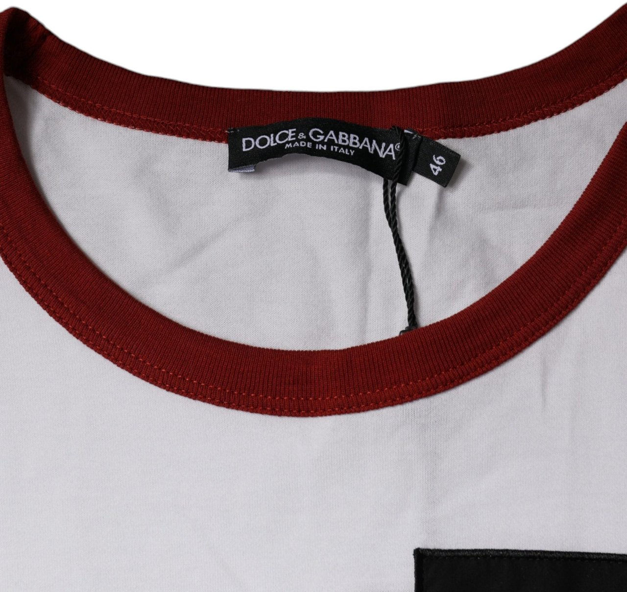 Dolce & Gabbana White Graphic Print Cotton Crew Neck T-shirt Wit