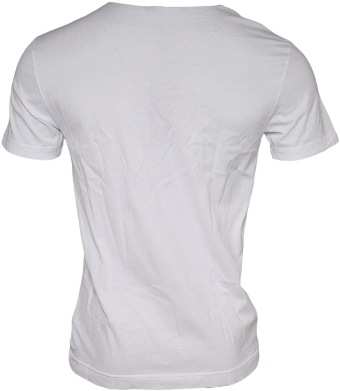 Dolce & Gabbana White Graphic Print Cotton Crew Neck T-shirt Wit