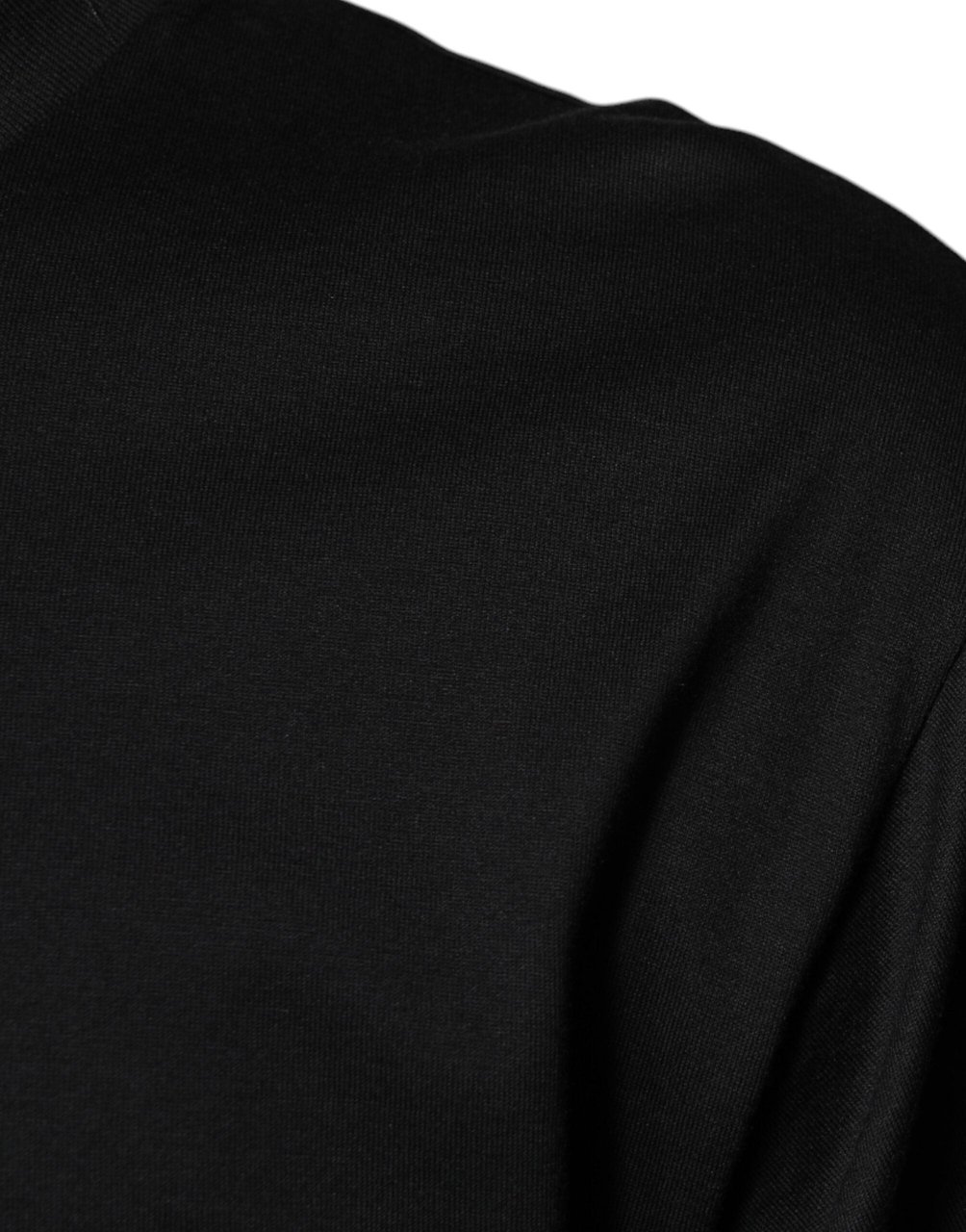 Dolce & Gabbana Black Cotton Crew Neck Short Sleeves T-shirt Zwart