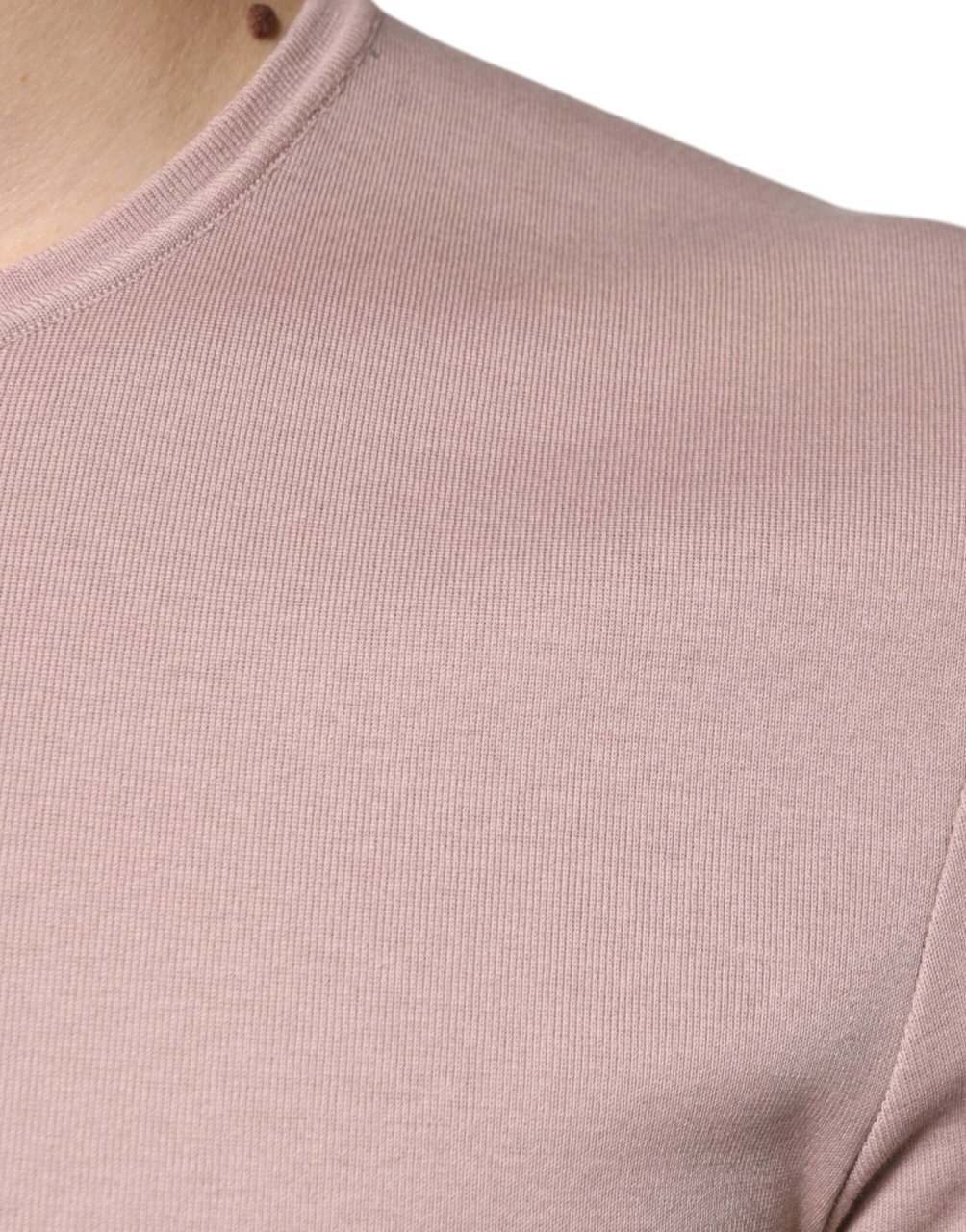 Dolce & Gabbana Brown Cotton Short Sleeves Round Neck T-shirt Bruin