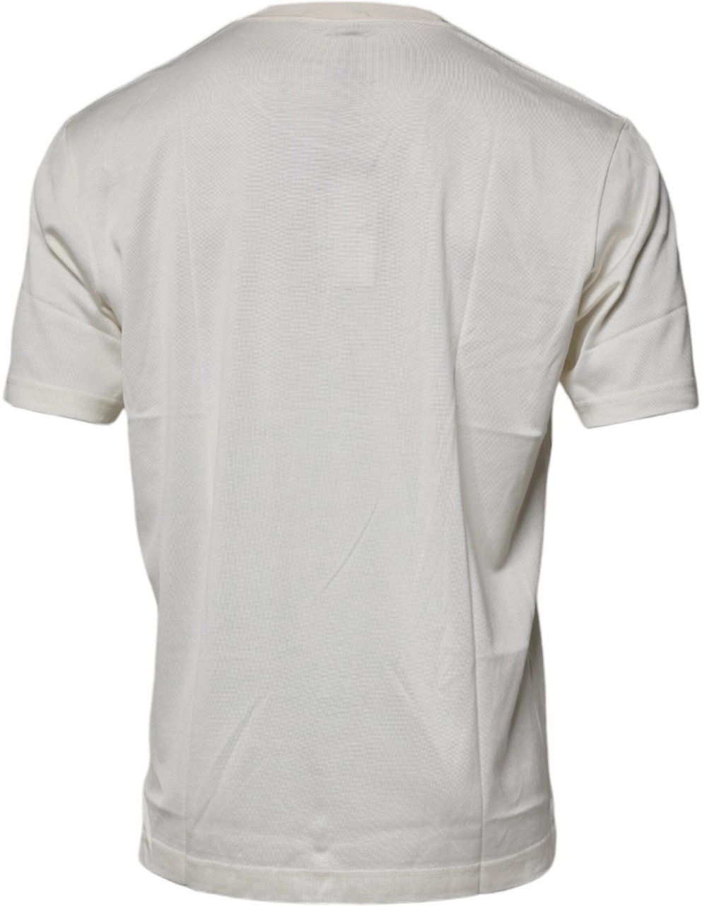 Dolce & Gabbana Off White Crew Neck Short Sleeve T-shirt Wit
