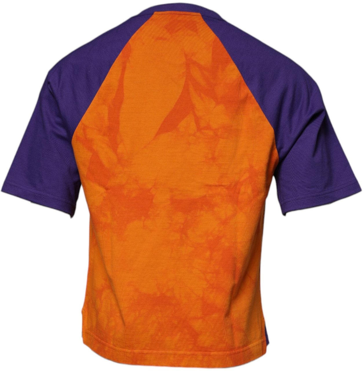 Dolce & Gabbana Orange Purple Graphic Print Short Sleeves T-shirt Oranje