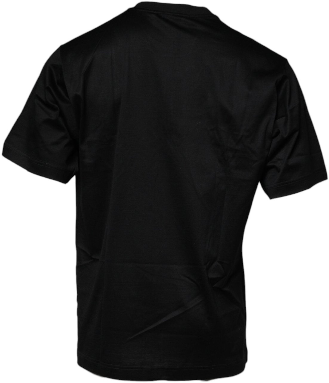 Dolce & Gabbana Black Crew Neck Short Sleeve T-shirt Zwart