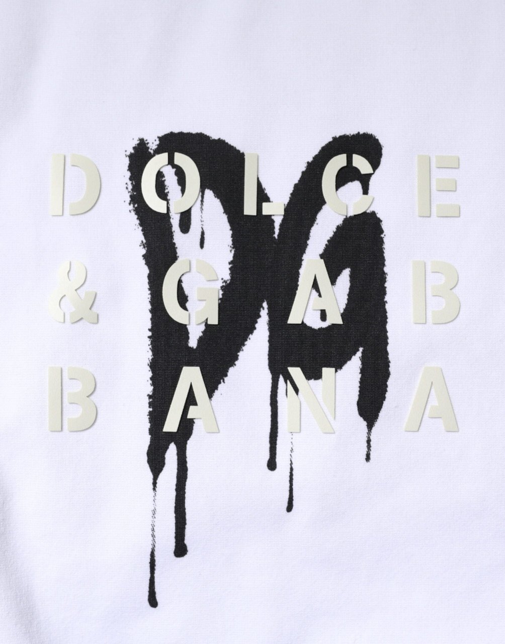 Dolce & Gabbana White DG Logo Cotton Crew Neck T-shirt Wit