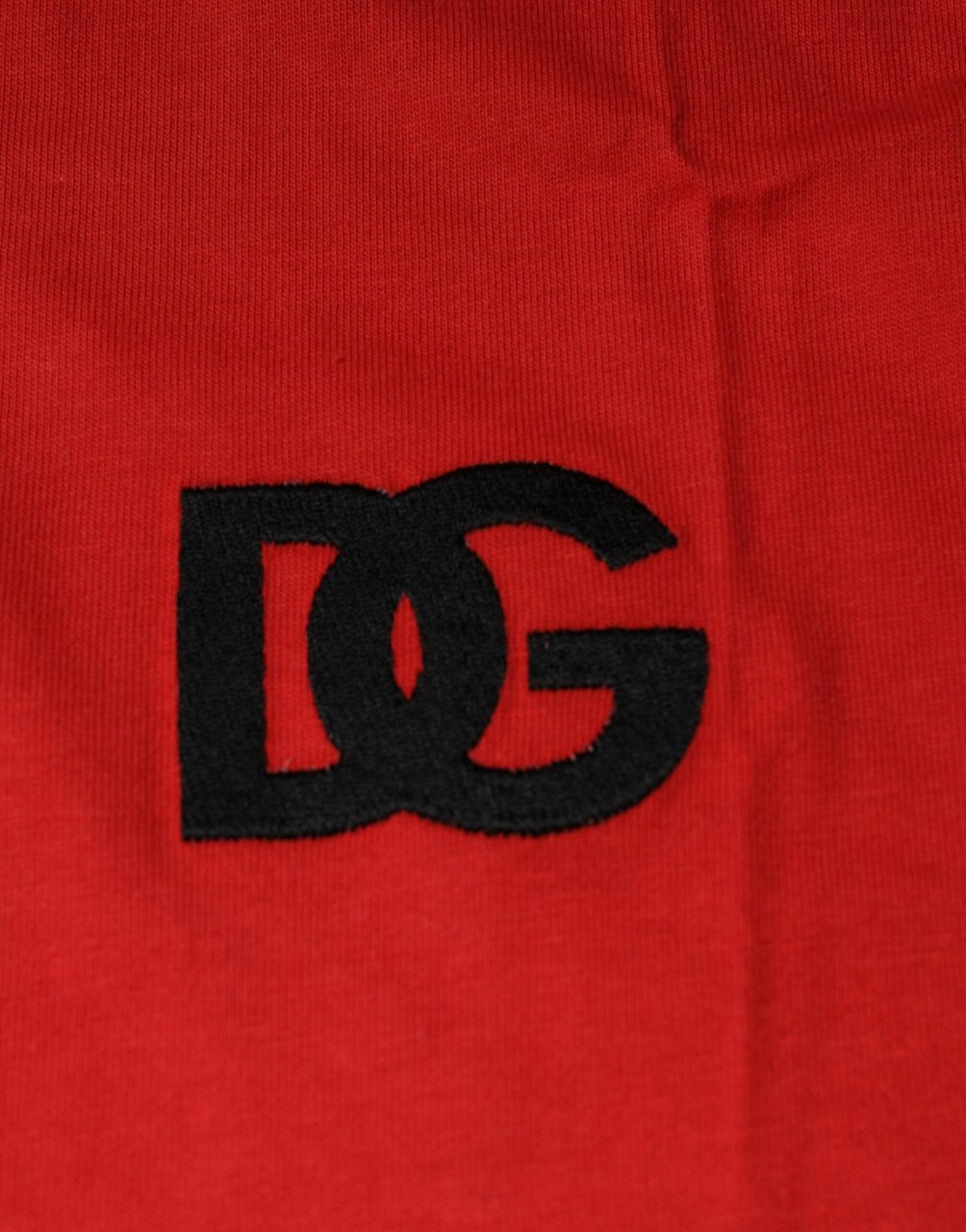 Dolce & Gabbana Red DG Logo Cotton Crew Neck T-shirt Rood