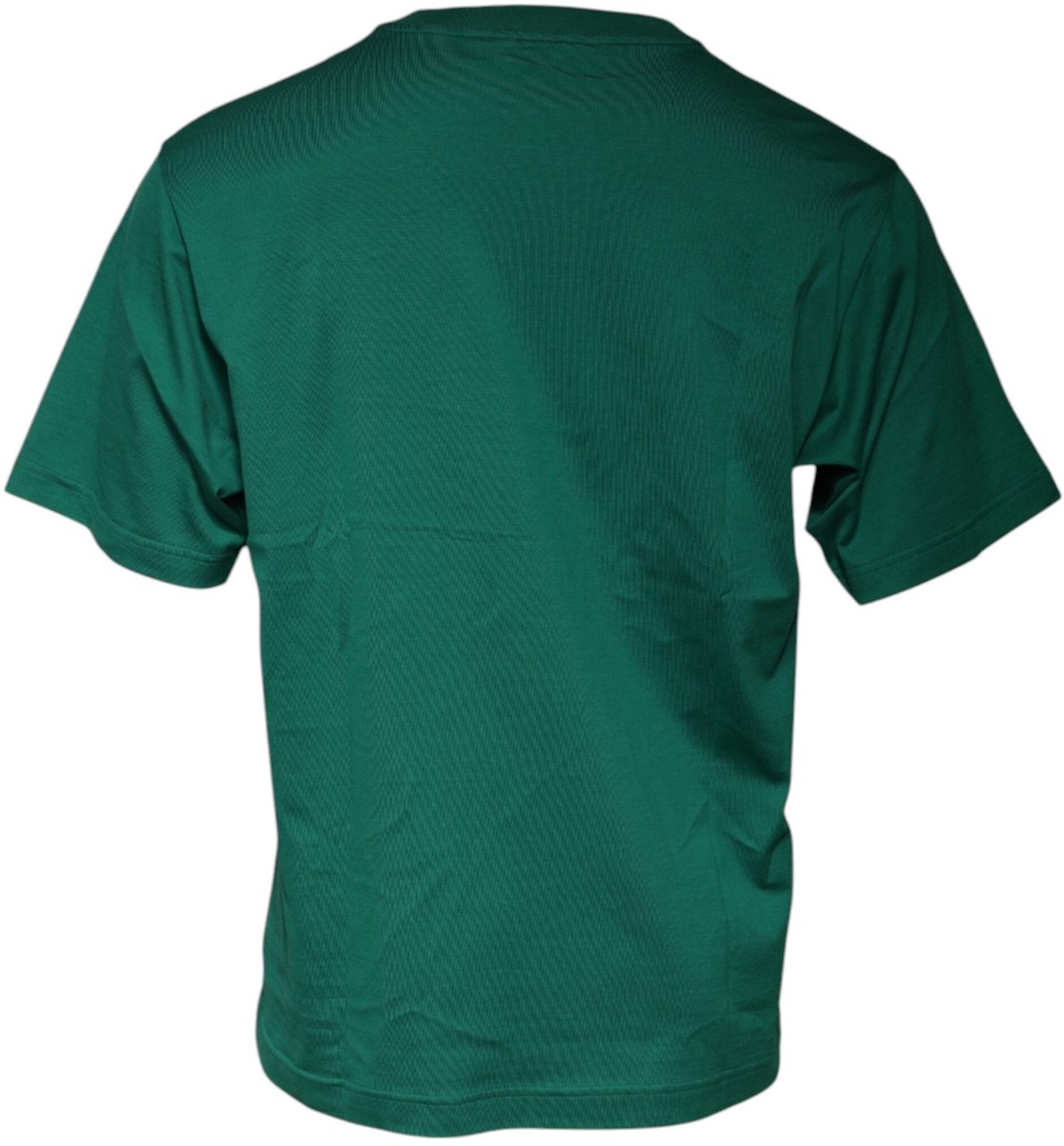 Dolce & Gabbana Green Logo Crew Neck Short Sleeves T-shirt Groen