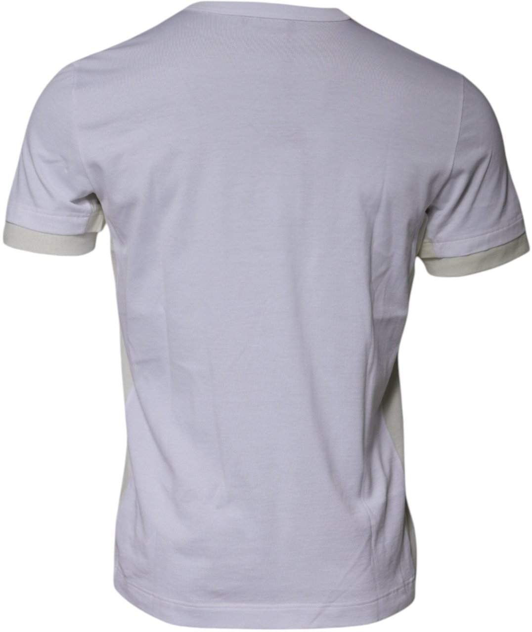 Dolce & Gabbana White Cotton Crew Neck Short Sleeves T-shirt Wit