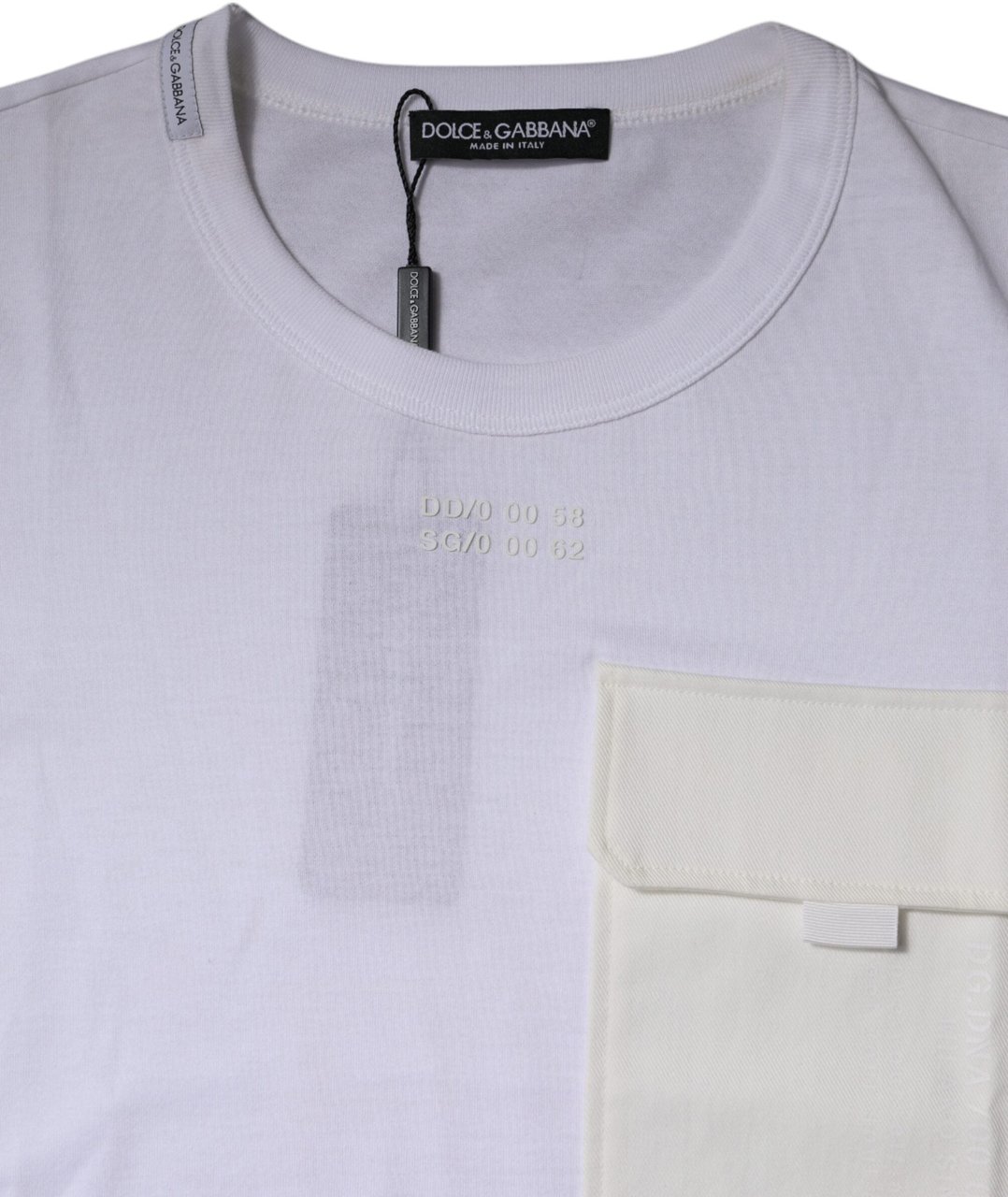 Dolce & Gabbana White Cotton Crew Neck Short Sleeves T-shirt Wit