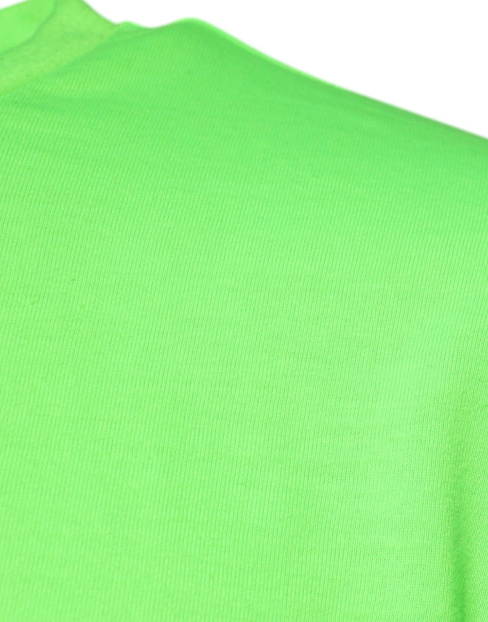 Dolce & Gabbana Green Logo Polyester Crew Neck T-shirt Groen