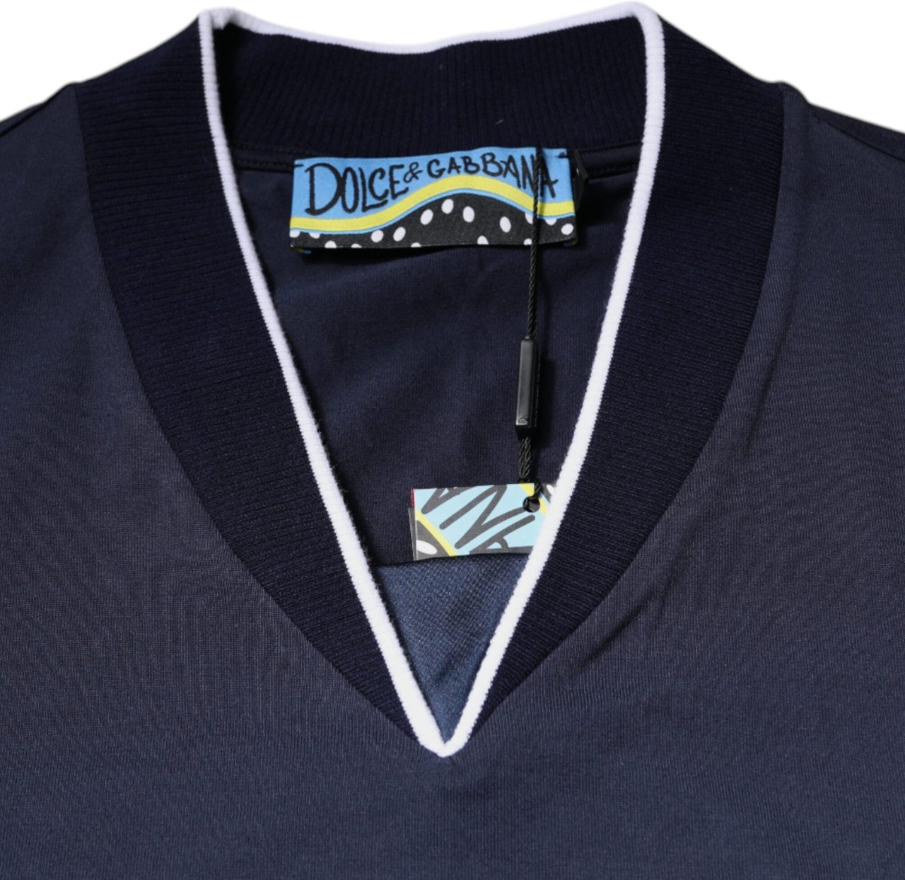 Dolce & Gabbana Multicolor Cotton Vneck Short Sleeve T-shirt Divers