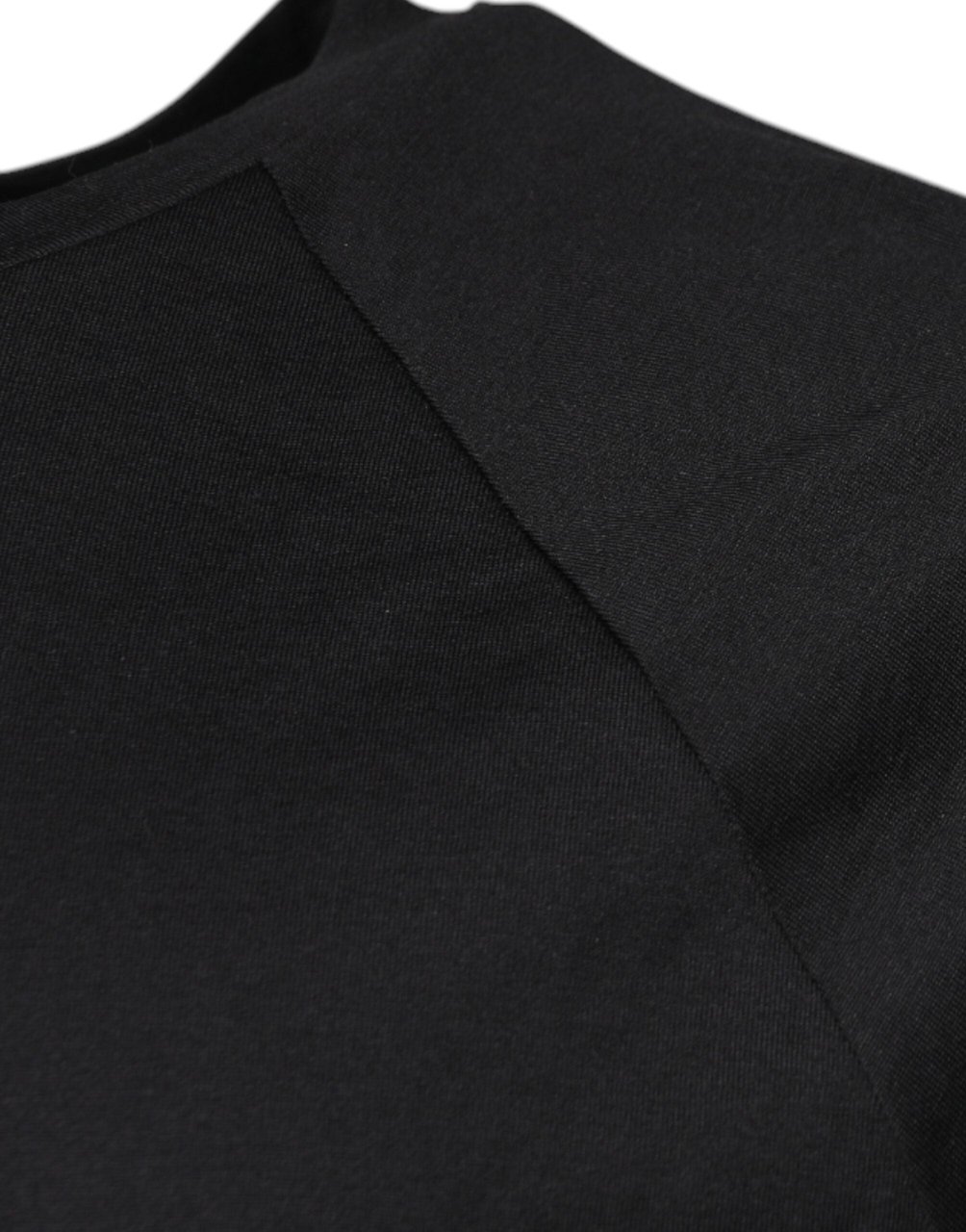 Dolce & Gabbana Black Logo Print Cotton Crew Neck T-shirt Zwart