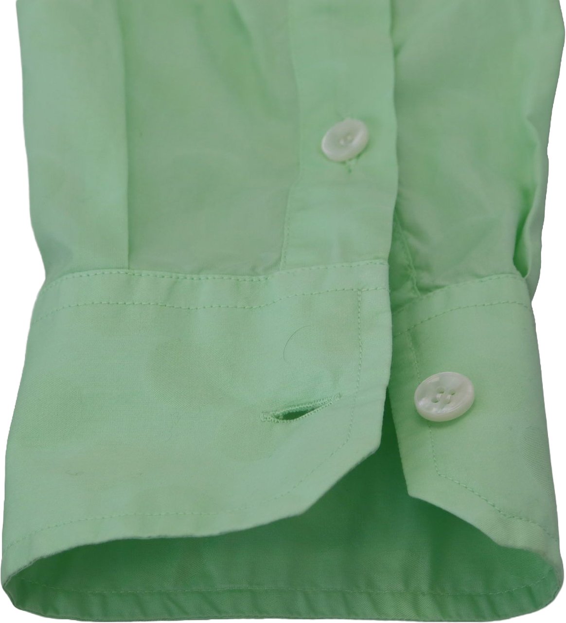 Dolce & Gabbana Mint Green Long Sleeves Button Down Shirt Groen