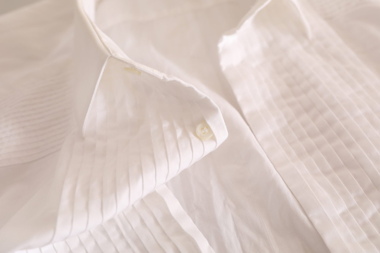 Dolce & Gabbana White GOLD Formal Cotton Tuxedo Dress Shirt Wit