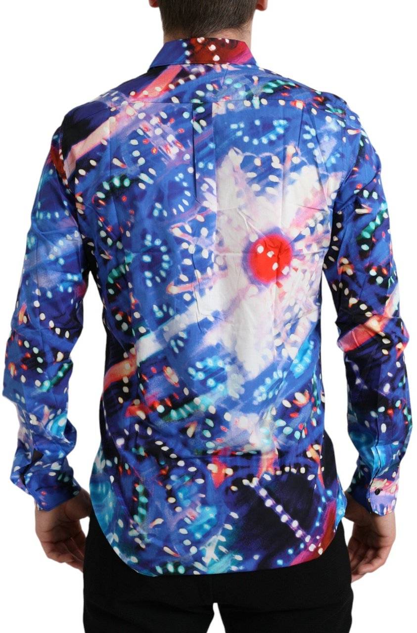 Dolce & Gabbana Multicolor Luminarie Slim MARTINI Shirt Divers