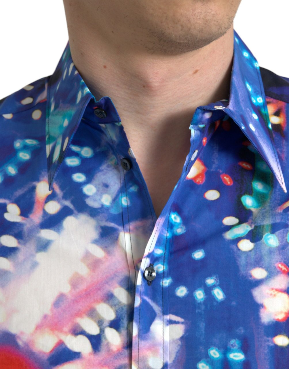 Dolce & Gabbana Multicolor Luminarie Slim MARTINI Shirt Divers