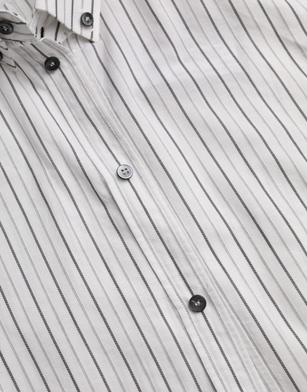 Dolce & Gabbana Black White Striped Formal Dress GOLD Shirt Zwart