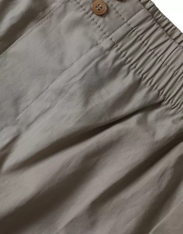 Dolce & Gabbana Brown Cotton Regular Boxer Shorts Underwear Bruin