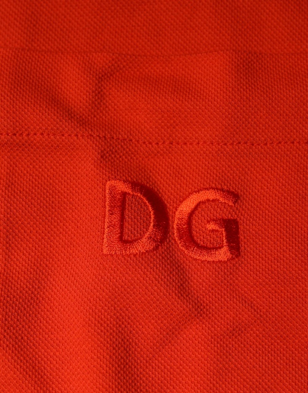 Dolce & Gabbana Orange Cotton Button Down Casual Polo Shirt Oranje