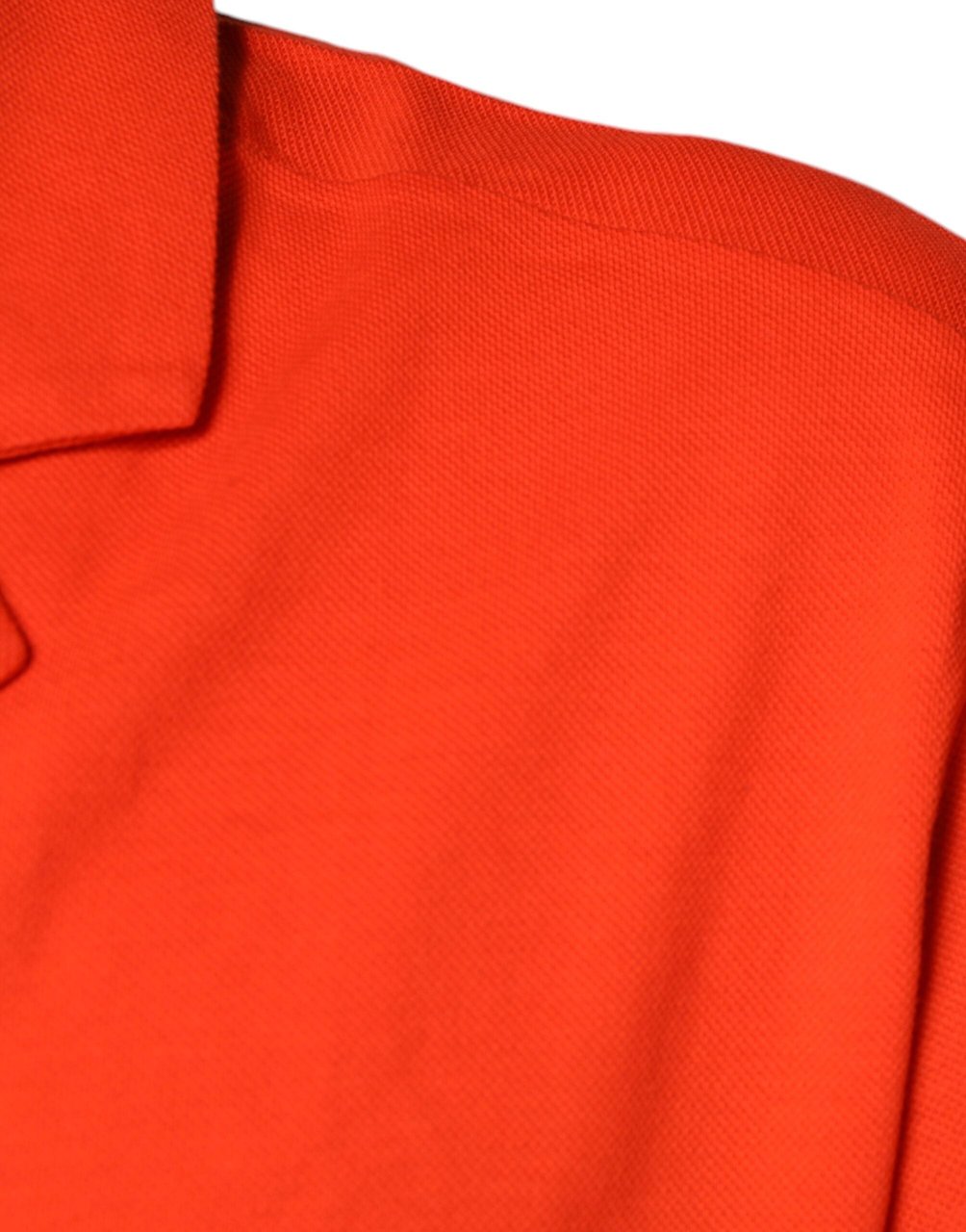 Dolce & Gabbana Orange Cotton Button Down Casual Polo Shirt Oranje