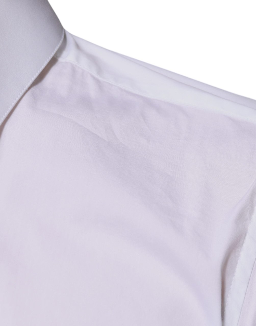 Dolce & Gabbana White Cotton Blend Men MARTINI Dress Shirt Wit