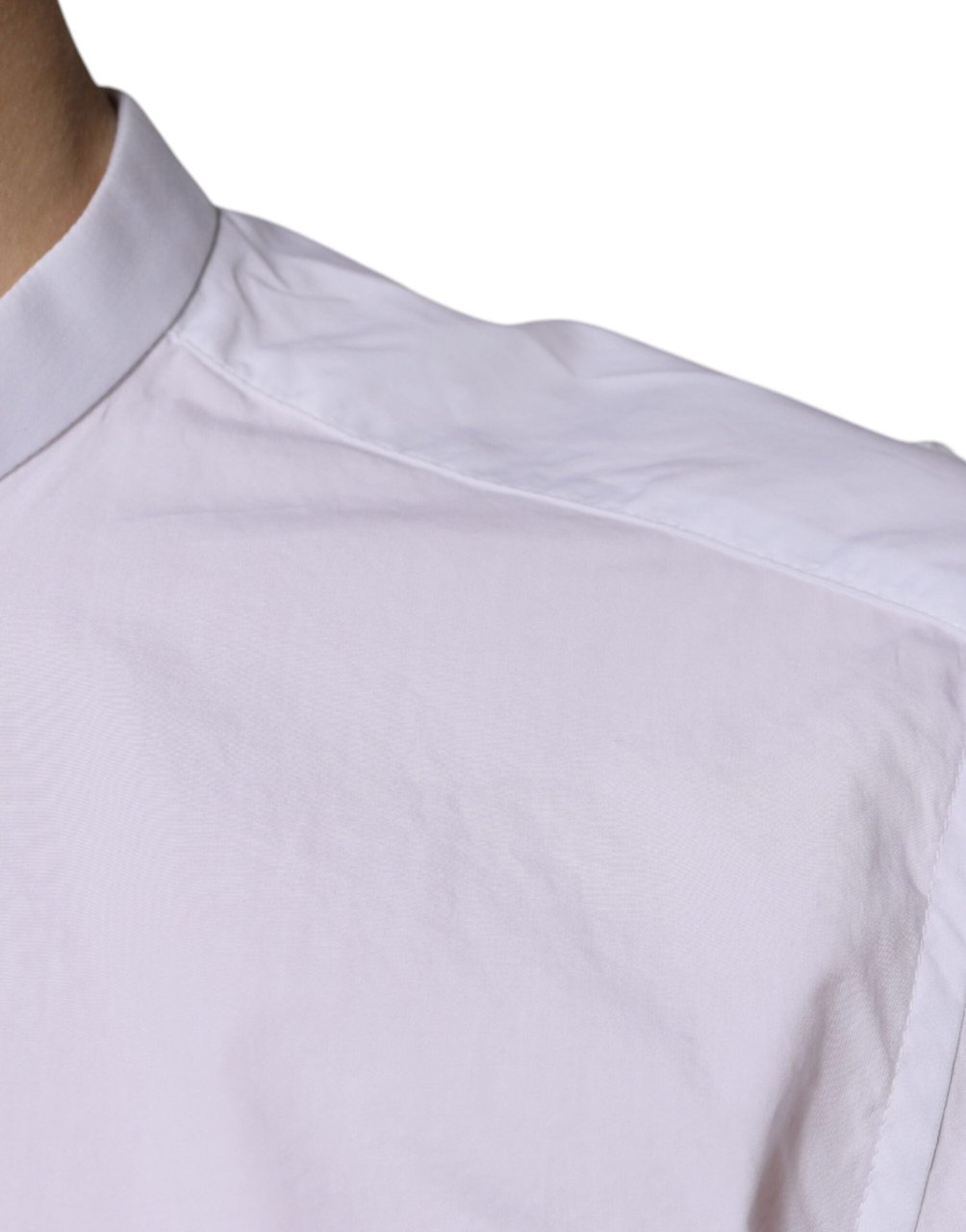 Dolce & Gabbana White Cotton Slim Fit MARTINI Dress Shirt Wit