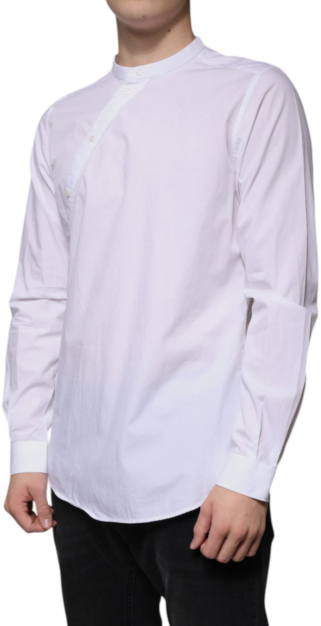Dolce & Gabbana White Cotton Slim Fit MARTINI Dress Shirt Wit