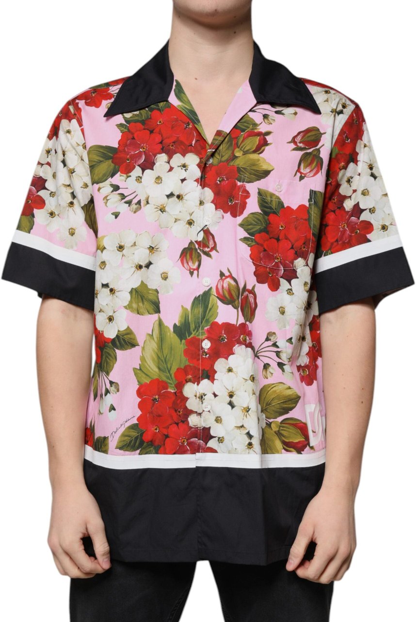 Dolce & Gabbana Multicolor Floral Button Down Casual Shirt Divers