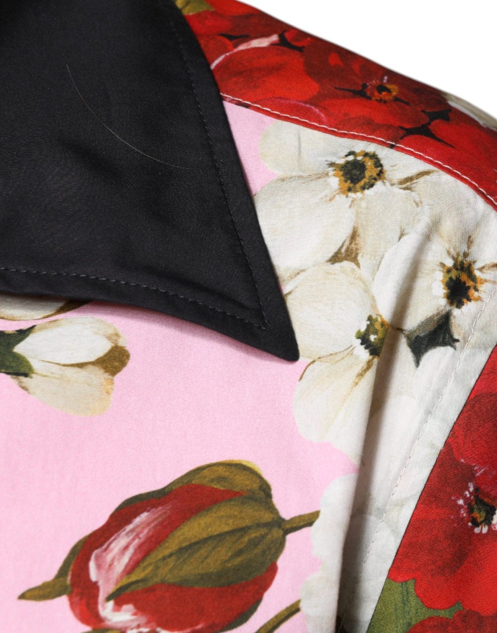 Dolce & Gabbana Multicolor Floral Button Down Casual Shirt Divers