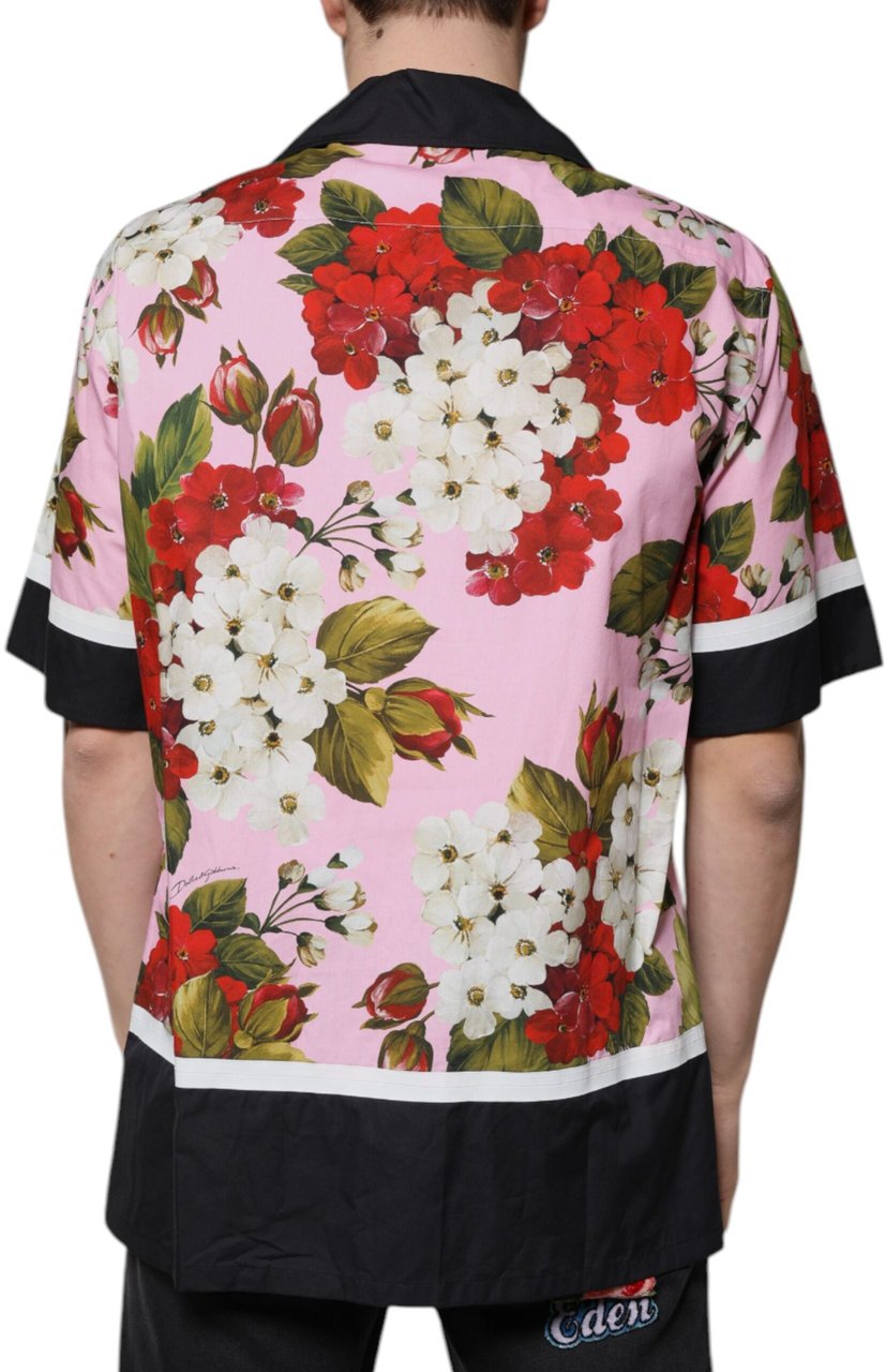 Dolce & Gabbana Multicolor Floral Button Down Casual Shirt Divers