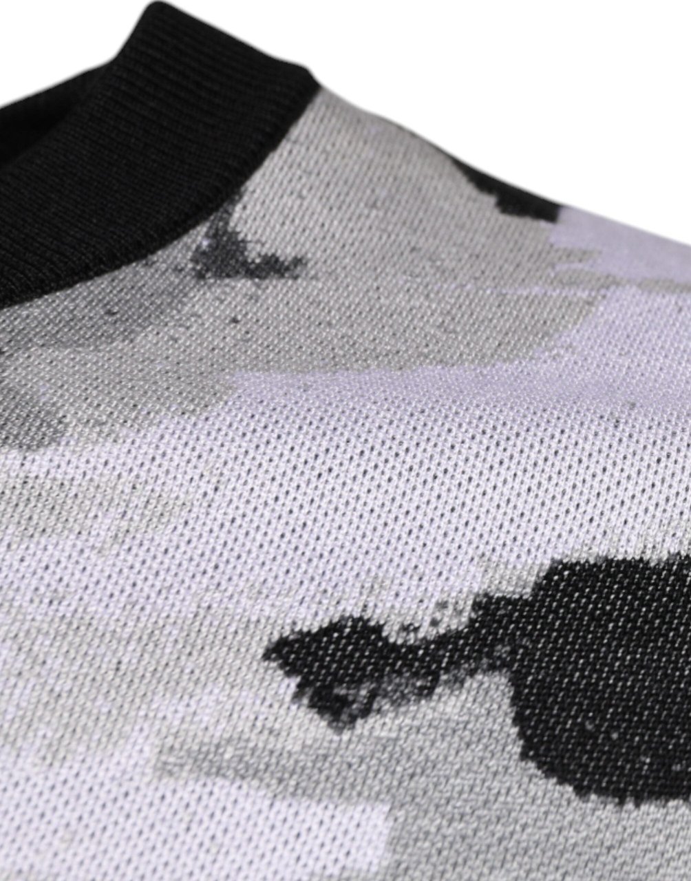 Dolce & Gabbana Multicolor Camouflage Crew Neck Men Pullover Sweater Divers