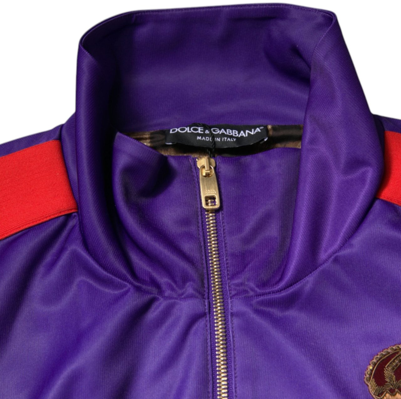 Dolce & Gabbana Purple Year Of The Pig Full Zip Bomber Sweater Paars