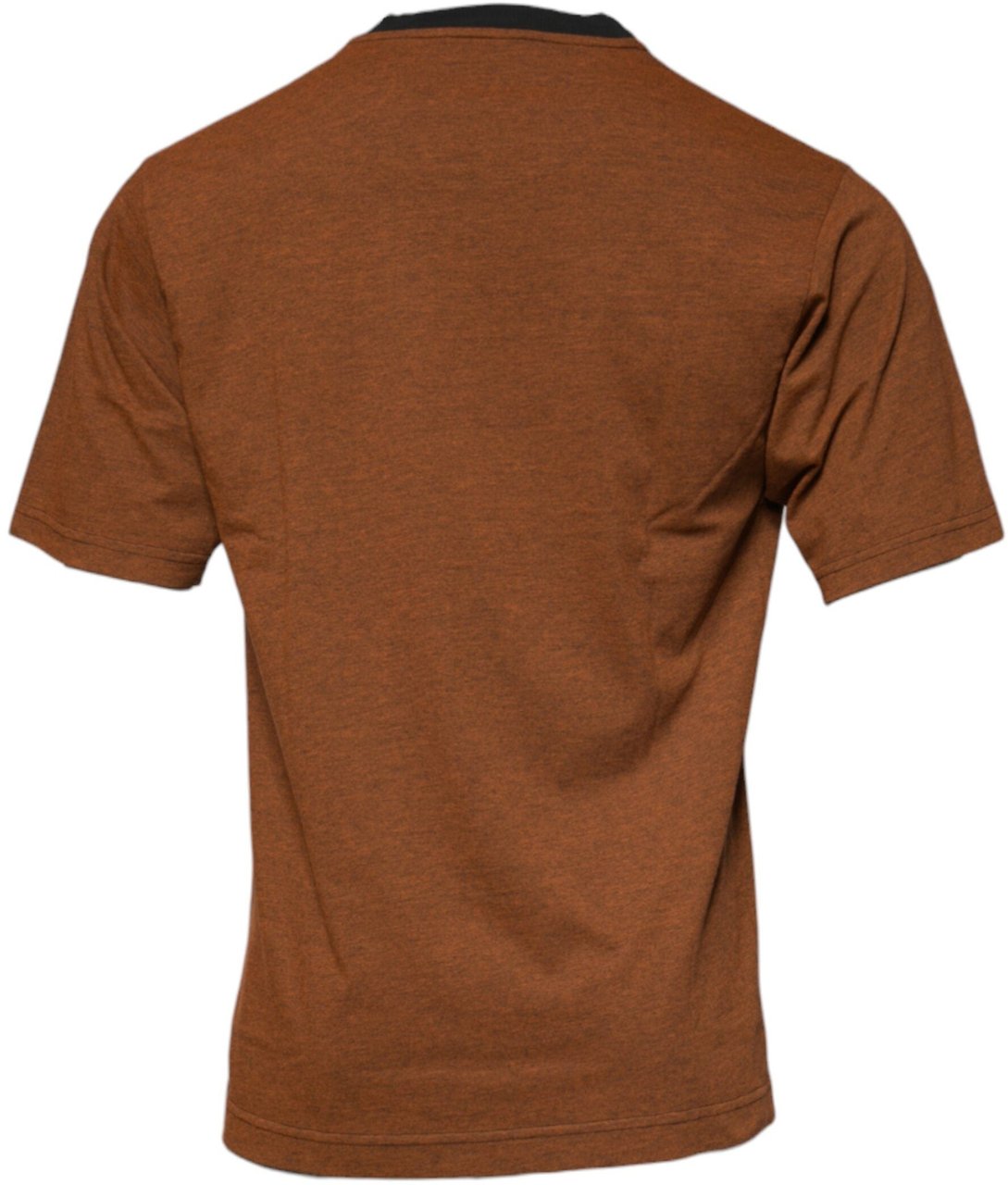 Dolce & Gabbana Brown DG Logo Polyester Crew Neck T-shirt Paars