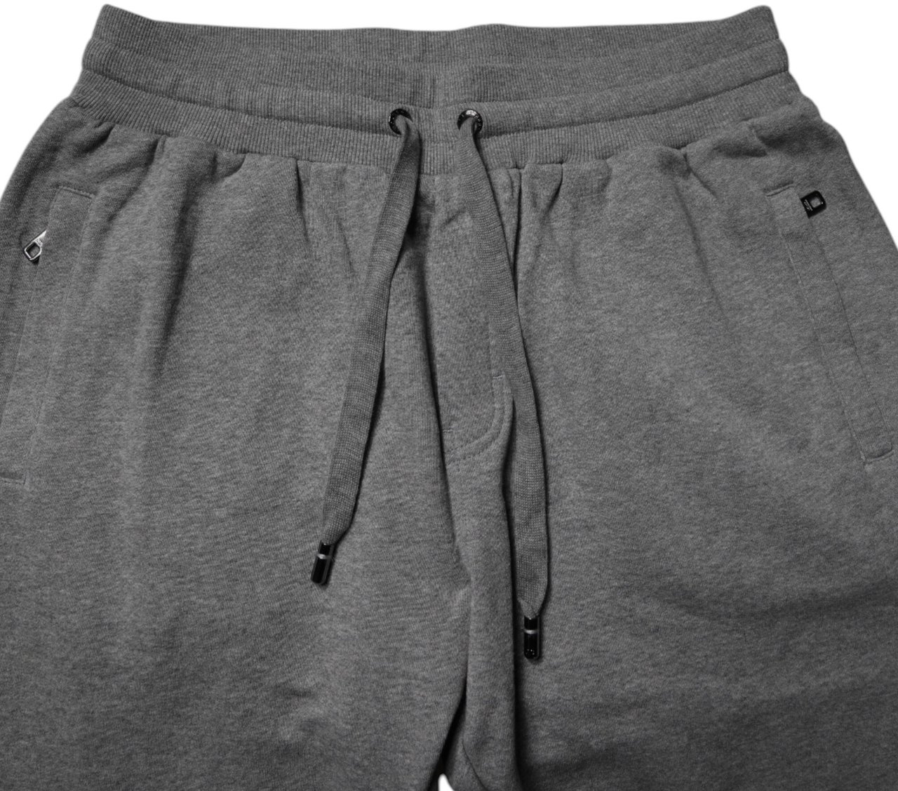 Dolce & Gabbana Gray Logo Cotton Jogger Men Sweatpants Pants Grijs
