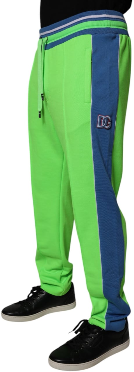 Dolce & Gabbana Green Blue Jogger Sweatpants Pants Divers