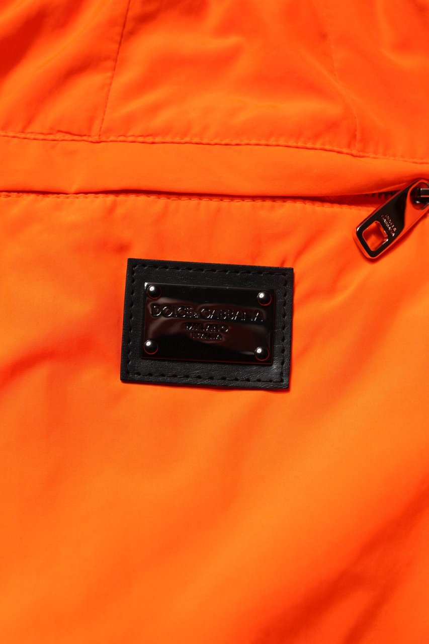 Dolce & Gabbana Orange Polyester Men Jogger Sweatpants Pants Divers