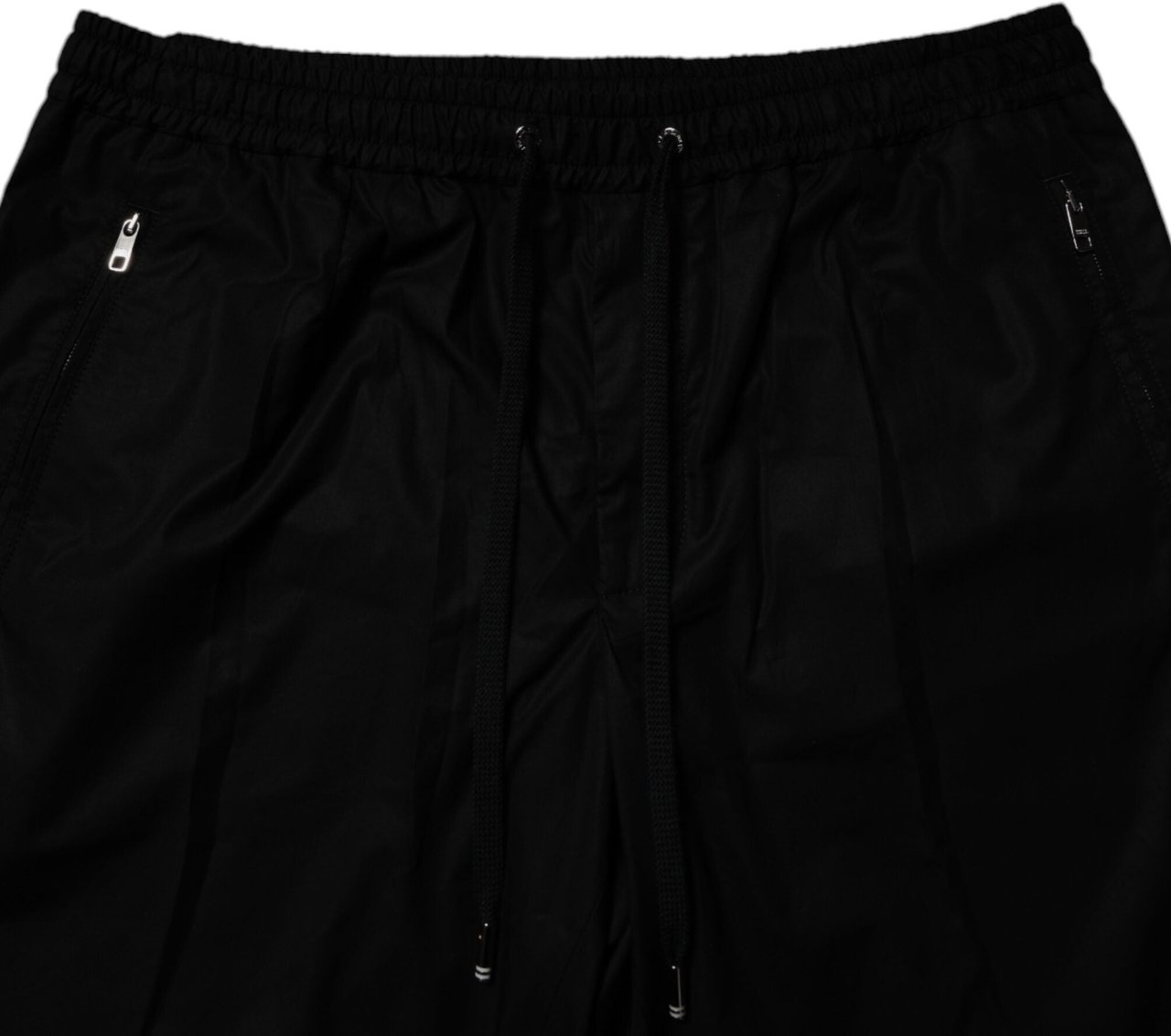 Dolce & Gabbana Black Cotton Men Jogger Sweatpants Pants Zwart